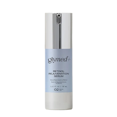 Glymed Retinol Rejuvenation Serum bottle on a light gray background